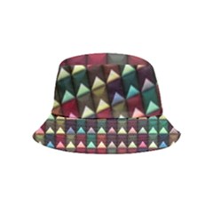 Diamond Geometric Square Design Pattern Inside Out Bucket Hat (kids)