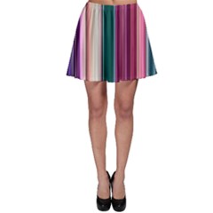 Vertical Line Color Lines Texture Skater Skirt