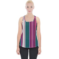 Vertical Line Color Lines Texture Piece Up Tank Top