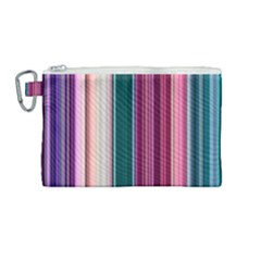 Vertical Line Color Lines Texture Canvas Cosmetic Bag (medium)