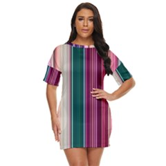 Vertical Line Color Lines Texture Just Threw It On Dress