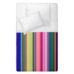 Pastel Colors Striped Pattern Duvet Cover (single Size) by Bangk1t