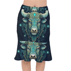 Bull Star Sign Short Mermaid Skirt by Bangk1t