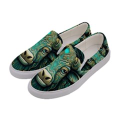 Bull Star Sign Women s Canvas Slip Ons