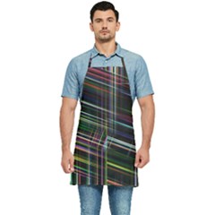 False Prismatic Black Background Kitchen Apron by Bangk1t