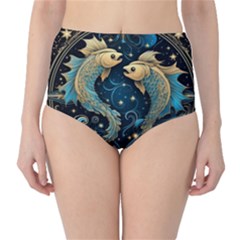 Fish Star Sign Classic High-waist Bikini Bottoms