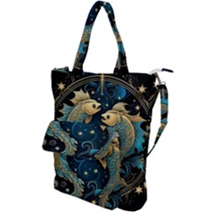 Fish Star Sign Shoulder Tote Bag by Bangk1t