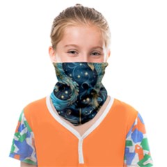 Fish Star Sign Face Covering Bandana (kids) by Bangk1t