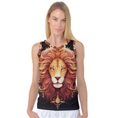 Lion Star Sign Astrology Horoscope Women s Basketball Tank Top by Bangk1t