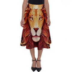 Lion Star Sign Astrology Horoscope Perfect Length Midi Skirt