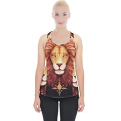Lion Star Sign Astrology Horoscope Piece Up Tank Top