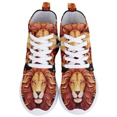 Lion Star Sign Astrology Horoscope Women s Lightweight High Top Sneakers by Bangk1t