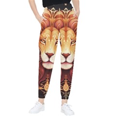 Lion Star Sign Astrology Horoscope Women s Tapered Pants by Bangk1t