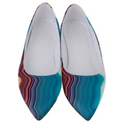 Line Vertical Lines Color Lines Women s Low Heels by Bangk1t