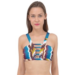 Line Vertical Lines Color Lines Cage Up Bikini Top