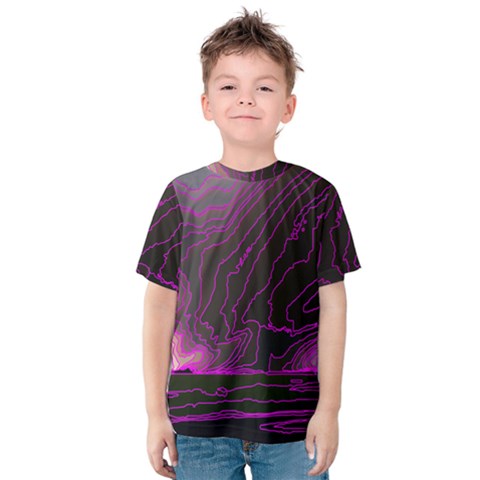 Pink Storm Pink Lightning Kids  Cotton Tee by Bangk1t