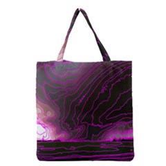 Pink Storm Pink Lightning Grocery Tote Bag by Bangk1t