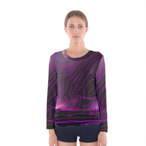 Pink Storm Pink Lightning Women s Long Sleeve Tee by Bangk1t