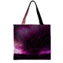 Pink Storm Pink Lightning Zipper Grocery Tote Bag View2