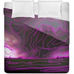 Pink Storm Pink Lightning Duvet Cover Double Side (king Size) by Bangk1t