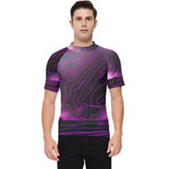 Pink Storm Pink Lightning Men s Short Sleeve Rash Guard by Bangk1t