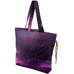 Pink Storm Pink Lightning Drawstring Tote Bag by Bangk1t