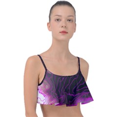 Pink Storm Pink Lightning Frill Bikini Top by Bangk1t