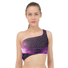 Pink Storm Pink Lightning Spliced Up Bikini Top  by Bangk1t