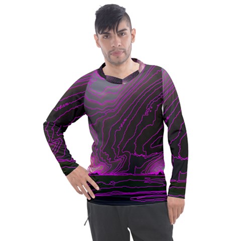 Pink Storm Pink Lightning Men s Pique Long Sleeve Tee by Bangk1t