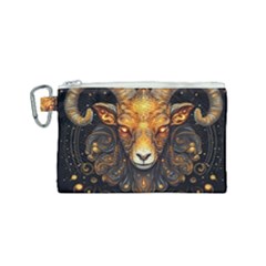 Aries Star Sign Canvas Cosmetic Bag (small) by Bangk1t