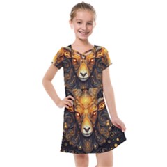 Aries Star Sign Kids  Cross Web Dress