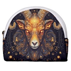 Aries Star Sign Horseshoe Style Canvas Pouch