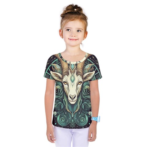 Capricorn Star Sign Kids  One Piece Tee by Bangk1t