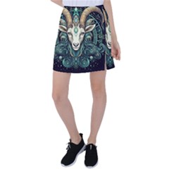 Capricorn Star Sign Tennis Skirt