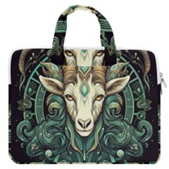 Capricorn Star Sign Macbook Pro 16  Double Pocket Laptop Bag  by Bangk1t