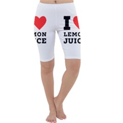 I Love Lemon Juice Cropped Leggings  by ilovewhateva