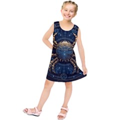 Cancer Star Sign Astrology Kids  Tunic Dress