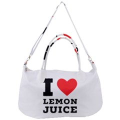 I Love Lemon Juice Removable Strap Handbag