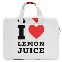 I Love Lemon Juice Macbook Pro 13  Double Pocket Laptop Bag