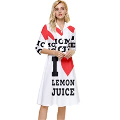 I Love Lemon Juice Classy Knee Length Dress by ilovewhateva