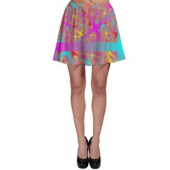 Geometric Abstract Colorful Skater Skirt