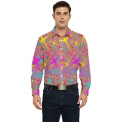 Geometric Abstract Colorful Men s Long Sleeve  Shirt