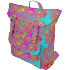 Geometric Abstract Colorful Buckle Up Backpack