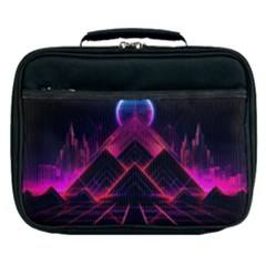 Synthwave City Retrowave Wave Lunch Bag by Bangk1t