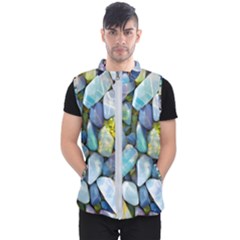 Stones Gems Multi Colored Rocks Men s Puffer Vest by Bangk1t