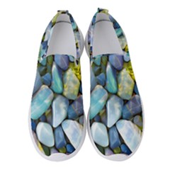 Stones Gems Multi Colored Rocks Women s Slip On Sneakers