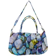 Stones Gems Multi Colored Rocks Removable Strap Handbag by Bangk1t