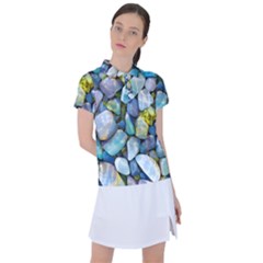 Stones Gems Multi Colored Rocks Women s Polo Tee