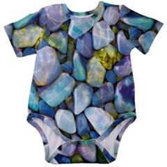 Stones Gems Multi Colored Rocks Baby Short Sleeve Bodysuit
