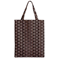 Structure Pattern Texture Hive Zipper Classic Tote Bag by Bangk1t